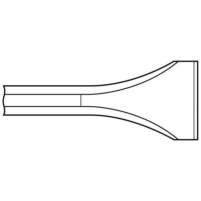 Chipping Hammer - .680 Round Shank 3/4" Non-Collar 2" x 18" Scaling Chisel - Airtek