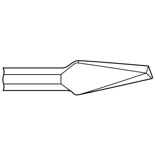 Chipping Hammer - .680 Round Shank 3/4" Non-Collar 3/8" x 9" Round Nose Chisel - Airtek