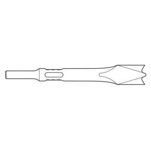 Zip Gun - Double Blade Panel Cutter Chisel .401 Shank Non Turn Collar - Airtek