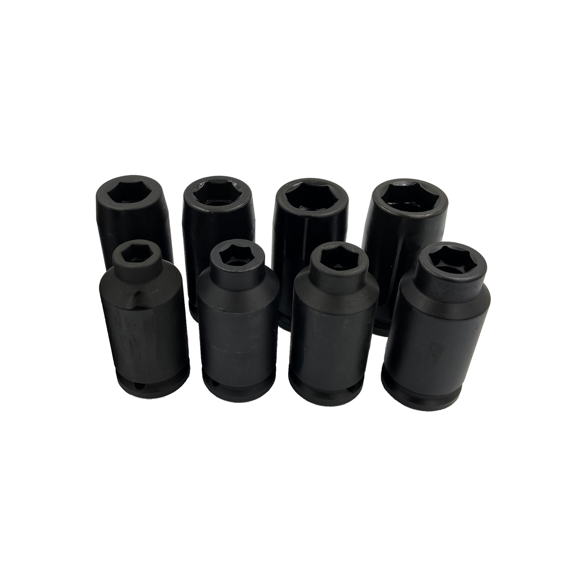 Jeu de douilles à chocs longues de 3/8 po - 8 pièces SAE - 3/8 po à 7/8 po