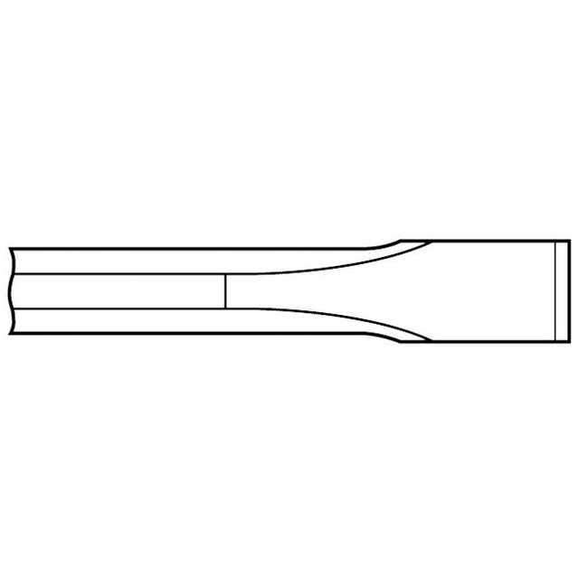 Chipping Hammer - .580 Hex Shank 3/4" Non-Collar 7/8" x 24" Flat Chisel - Airtek