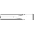 Chipping Hammer - .680 Round Shank 3/4" Non-Collar 7/8" x 36" Flat Chisel - Airtek