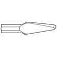 Chipping Hammer - .680 Round Shank 7/8" Non-Collar 7/16" x 9" Cape Chisel - Airtek