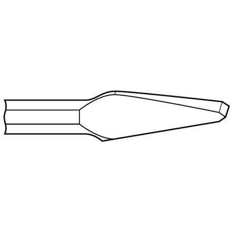 Chipping Hammer - .680 Round Shank 3/4" Non-Collar 7/16" x 9" Cape Chisel - Airtek