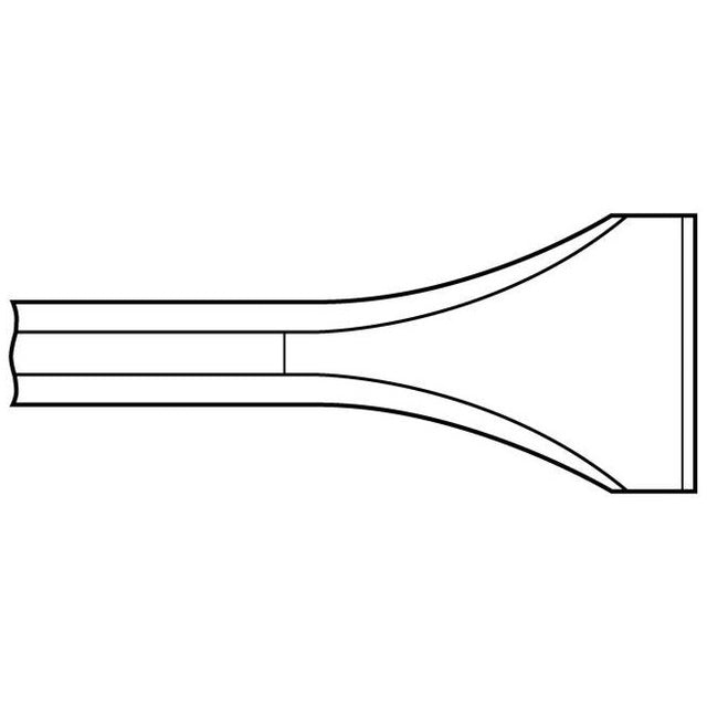 Chipping Hammer - .580 Hex Shank Non-Collar 18" Flat Chisel - Airtek