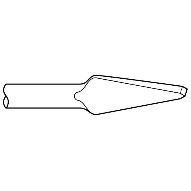 Chipping Hammer - .680 Round Shank Oval 7/16" x 9" Cape Chisel - Airtek