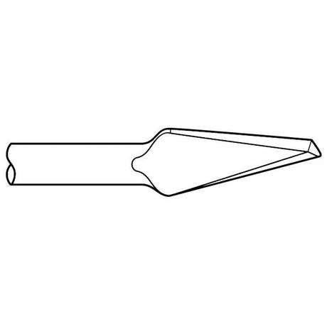 Chipping Hammer - .680 Round Shank Oval 3/8" x 9" Round Nose Chisel - Airtek