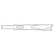 Zip Gun - Single Blade Cutter Chisel .401 Shank Non Turn Collar - Airtek