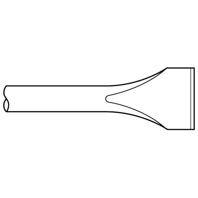 Chipping Hammer - .680 Round Shank Oval 4-1/2" x 10" Scaling Chisel - Airtek