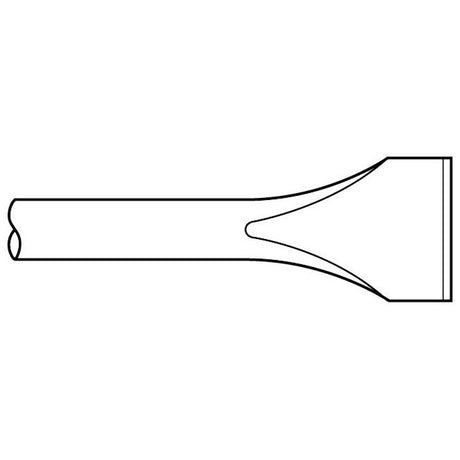 Chipping Hammer - .680 Round Shank Oval 2" x 9" Scaling Chisel - Airtek