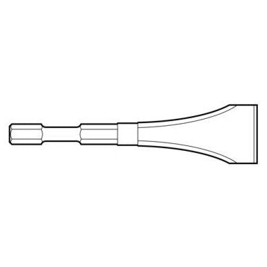 Weld Flux - 19/32" Hex 2" x 8" Scaling hammer Chisel - Airtek