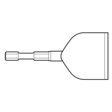 Weld Flux - 19/32" Hex 4" x 8-3/4" Scaling hammer Chisel - Airtek