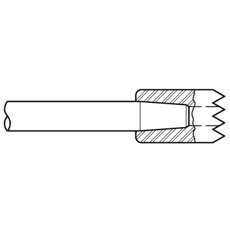 Chipping Hammer - .680 Round Shank Oval 8" Stem Chisel - Airtek