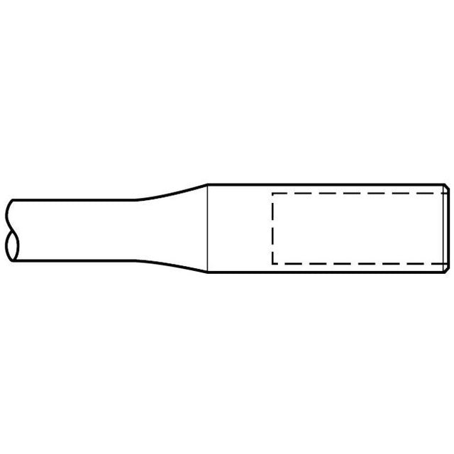 Electric Hammer - 5/8" Round Spline Style Shank 2" x 10-1/2" Ground Rod Driver Chisel - Airtek