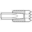 Electric Hammer - 5/8" Round Spline Style Shank 10" 2 Piece Bushing Tool Chisel - Airtek