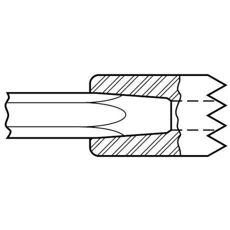 Electric Hammer - 5/8" Round Spline Style Shank 10" 2 Piece Bushing Tool Chisel - Airtek