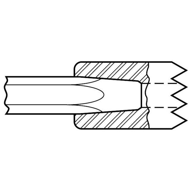 Electric Hammer - 5/8" Round Spline Style Shank 10" 2 Piece Bushing Tool Chisel - Airtek