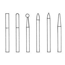 1/4" Head Diameter x 1/4" Shank Diameter 8-pieces Standard Cut Burs Set - Airtek