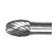 1/4" x 3/8" Double Miniature Carbide Burs - Airtek