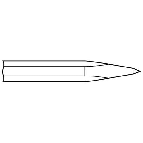Chipping Hammer - .680 Round Shank 3/4" Non-Collar 9" Moil Point Chisel - Airtek