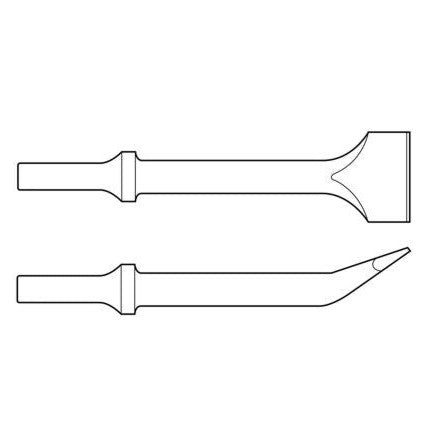 Zip Gun - Spoon Chisel .401 Shank Round Collar - Airtek