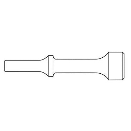 Zip Gun - 1" Diameter Hammer Chisel .401 Shank Round Collar - Airtek